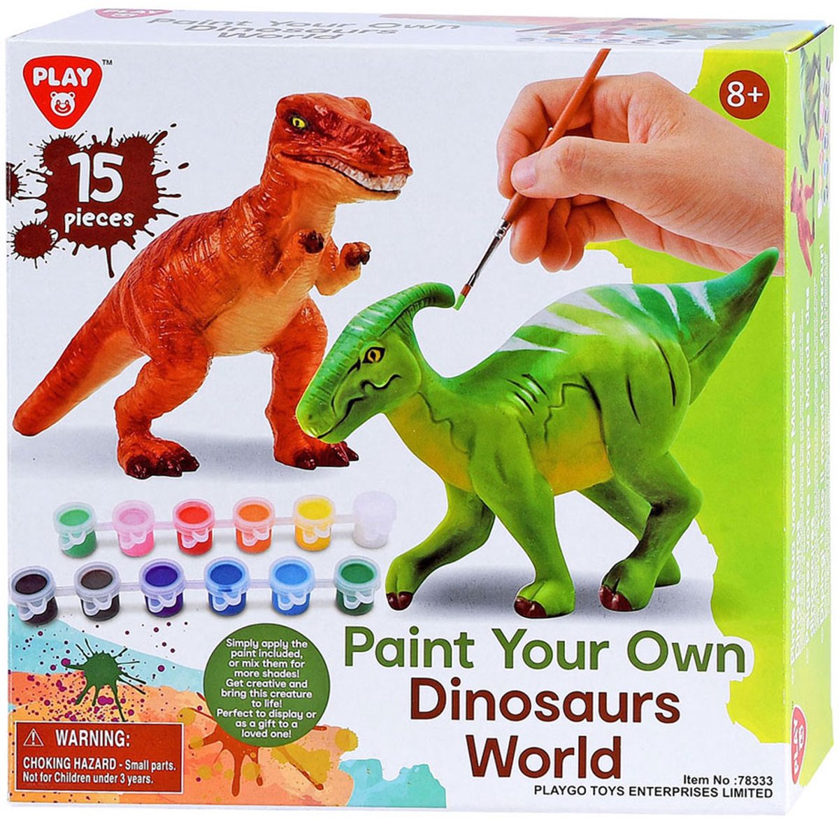 Playgo peignez vos propres dinosaures - 15 pcs.