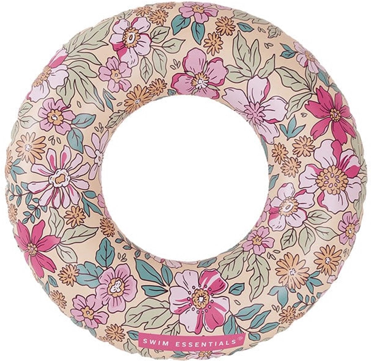 Essentiels de natation - piscine - ø95 cm - multicolore - imprimé floral - enfant - tête de flamant rose