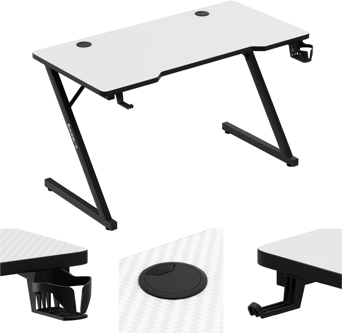Huzaro - hero 2.5 - bureau - blanc