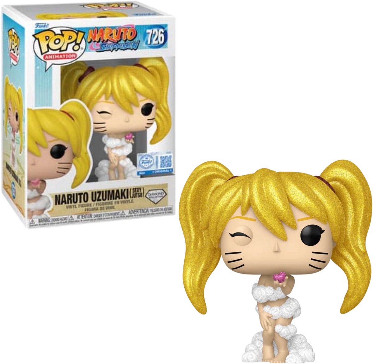 Funko-pop ! animation : naruto (sexy jutsu) (collection de diamants) #726 édition spéciale exclusive