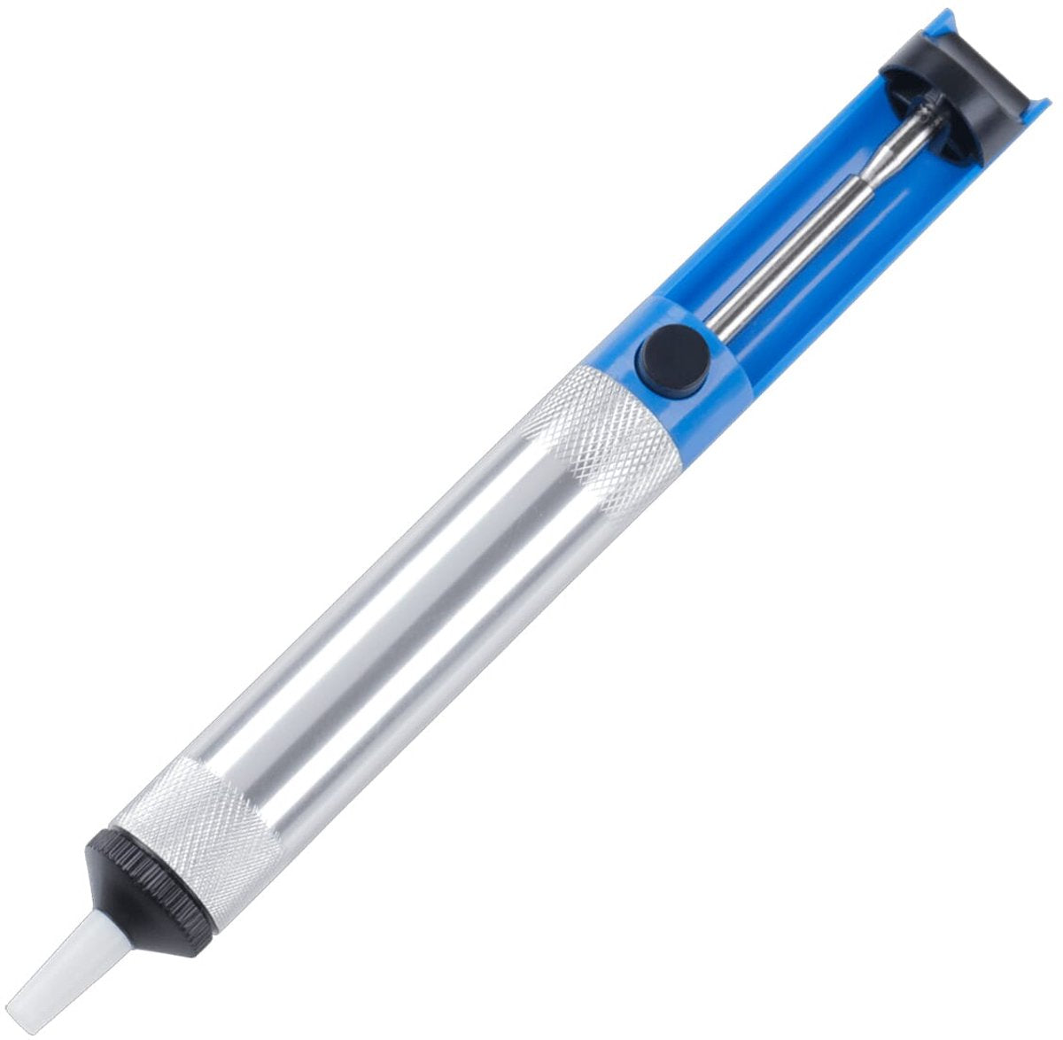 Pompe à dessouder sans marque sans marque - piston en étain - métal - lx022 - bleu