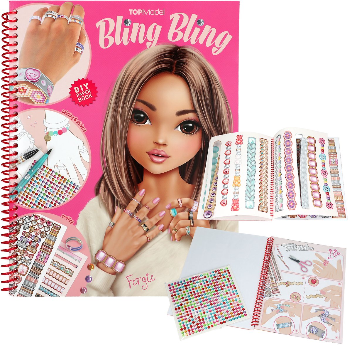 Depesche - top model créez votre bling bling - livre de bricolage