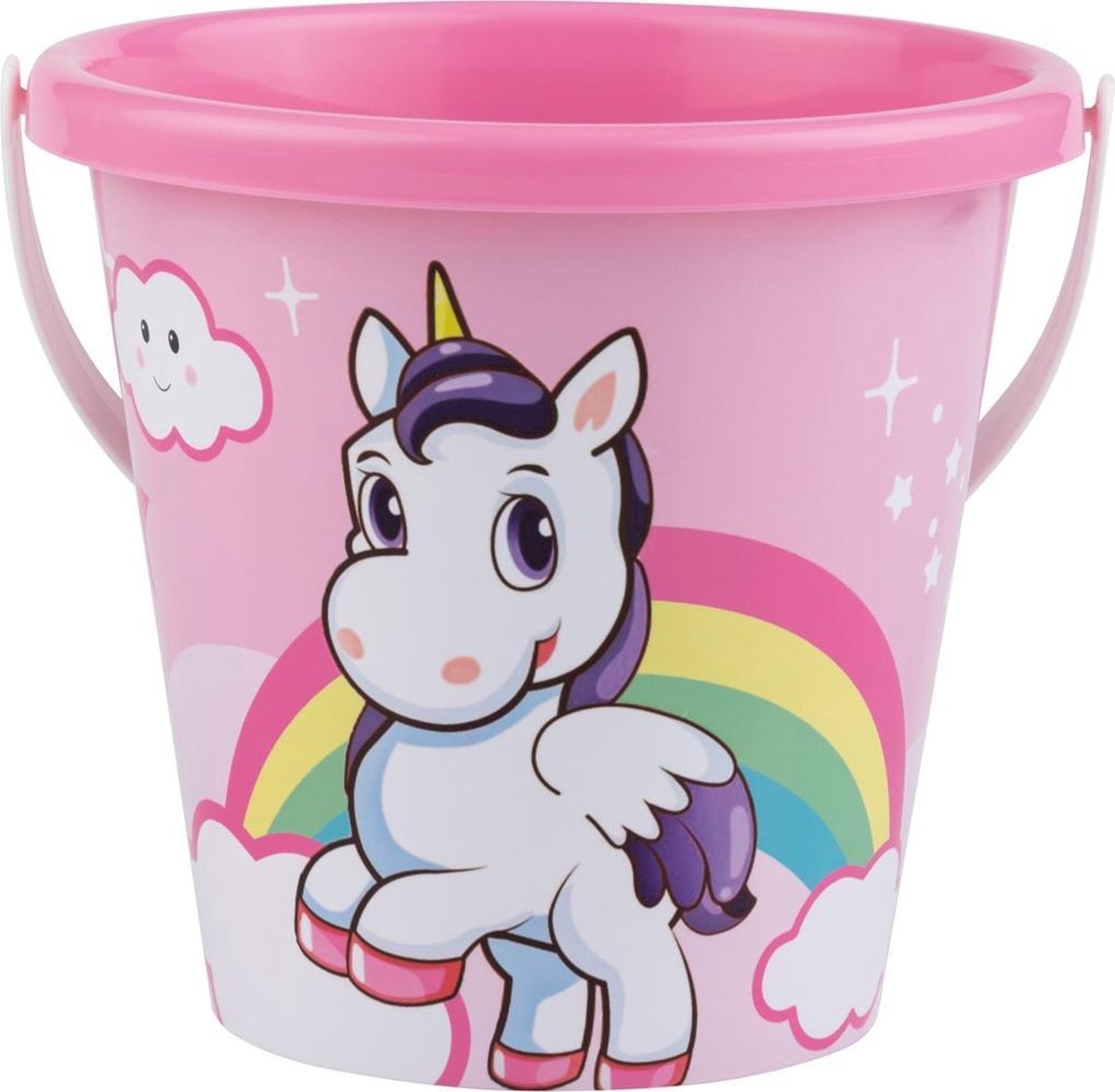 Seau licorne Androni - 17 cm