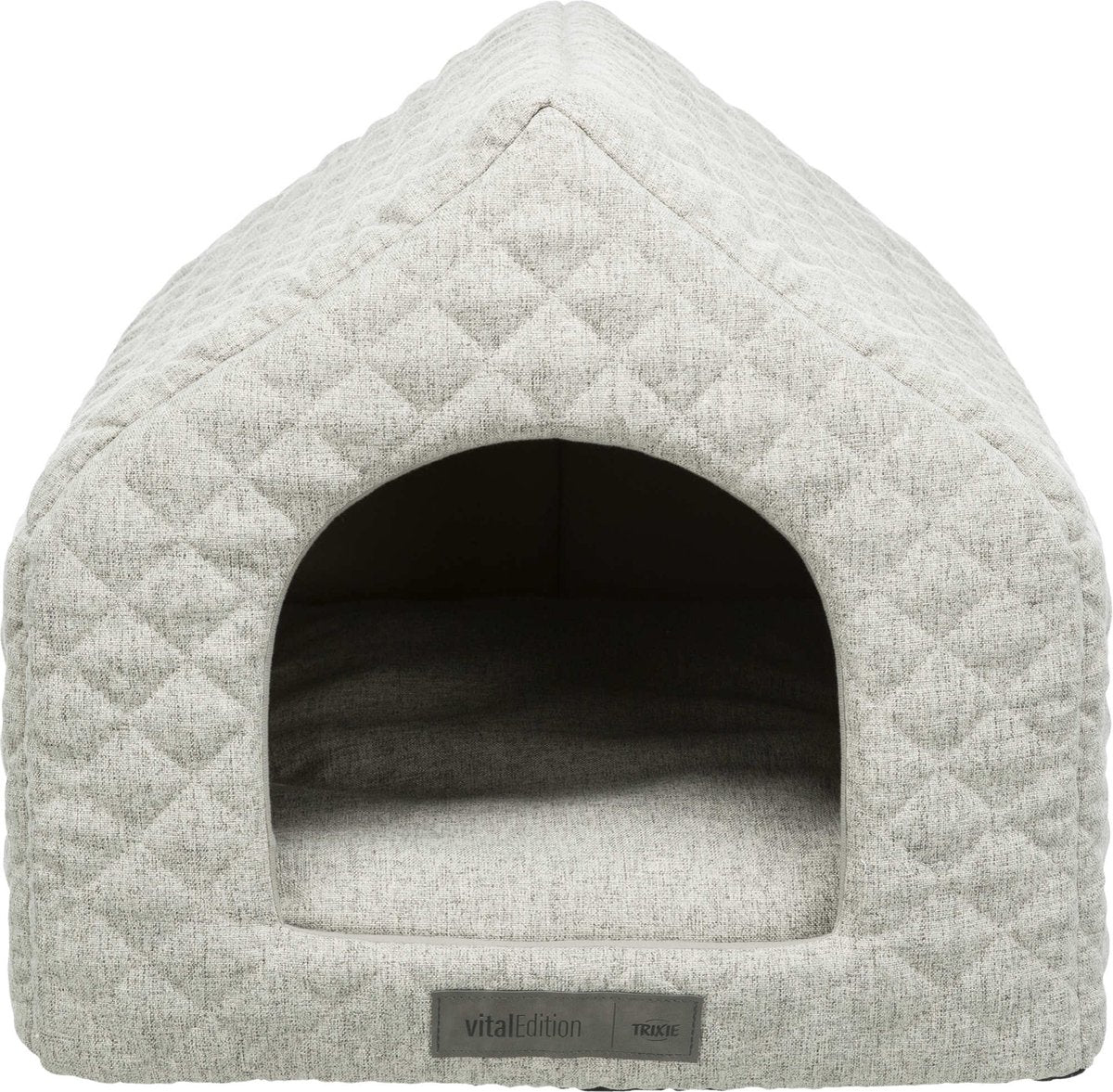 Trixie - lit pour chien - maison - noah - vital - caoutchouc mousse - gris clair - 43x40x45 cm