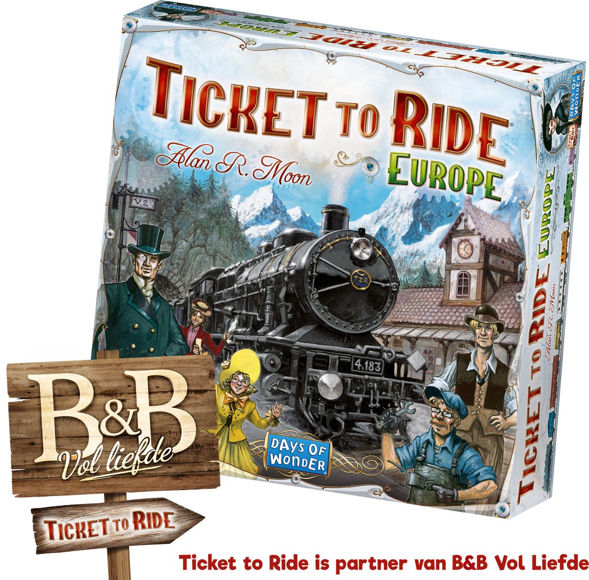 Days of Wonder Ticket to Ride Europe - Jeu de société néerlandais - Jeu de société stratégique pour les amis de la famille