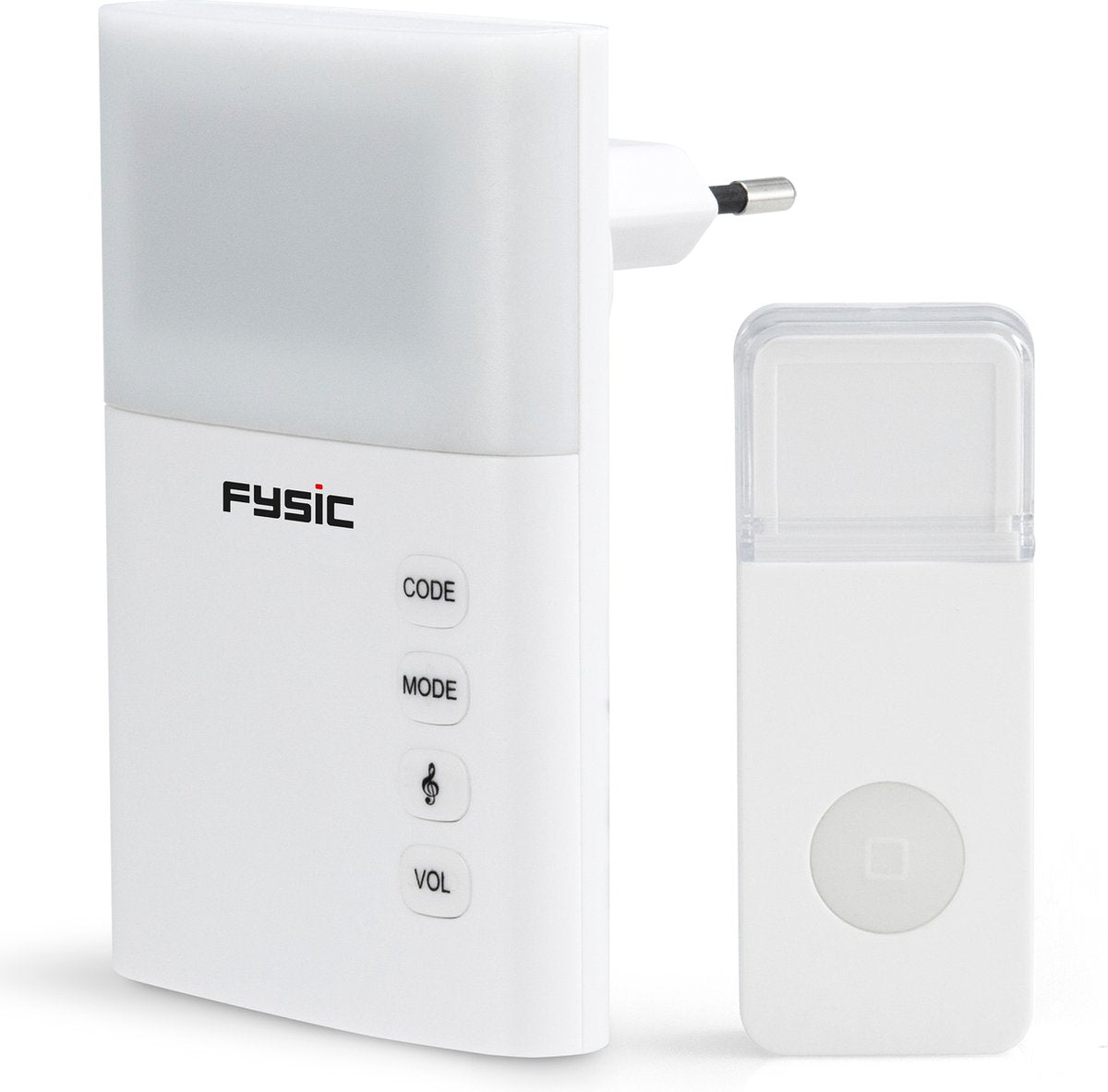 Sonnette sans fil Fysic FD-110 avec flash blanc