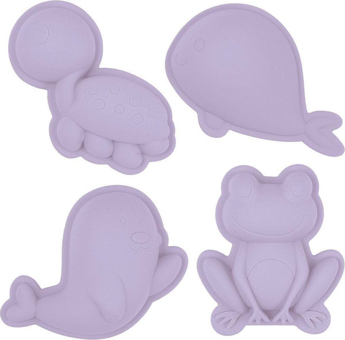 Moules à sable Scrunch - violet - pliables - recyclables