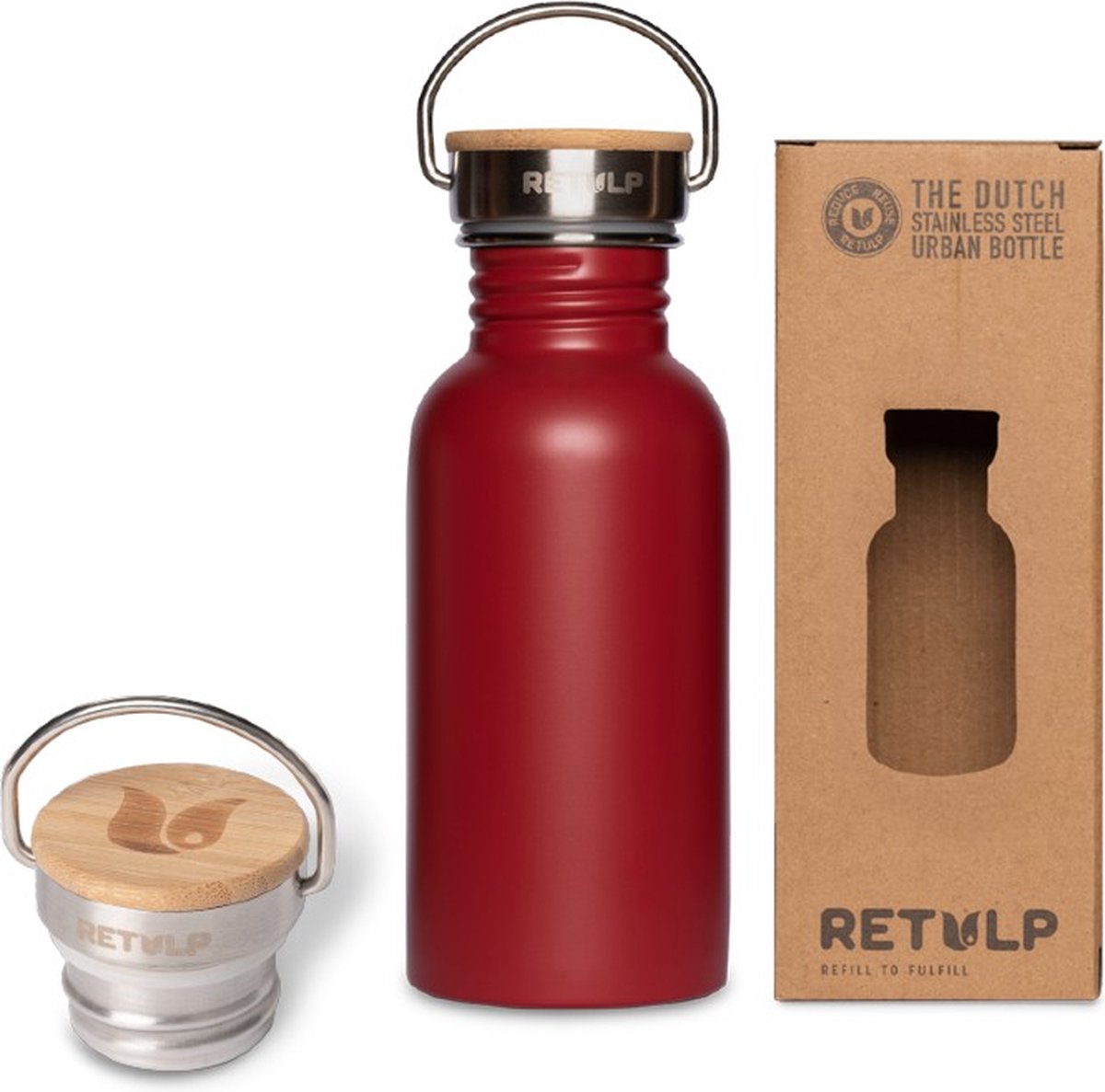 Retulp Urban Water Bottle - Ruby Red - 500 ml