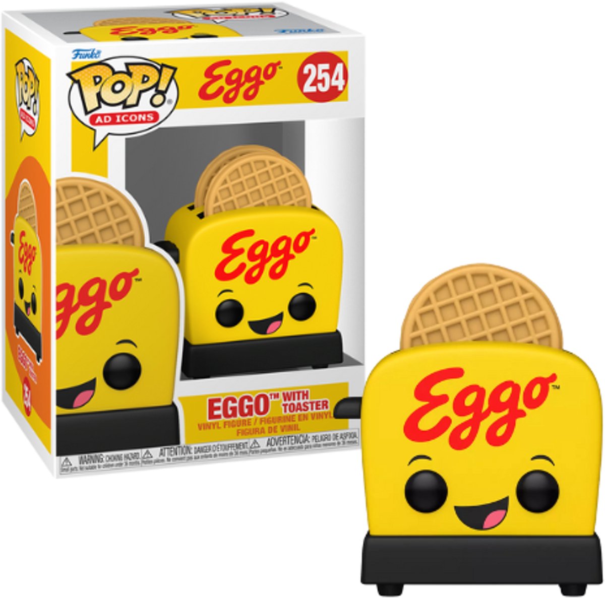 Funko-pop ! icônes publicitaires : eggo - eggo avec grille-pain #254