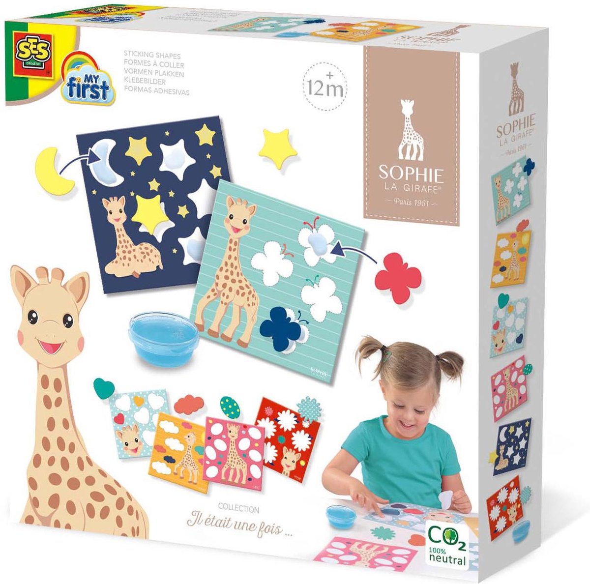 Ses Creative Ses ma première Sophie La Girafe Sticking Formes