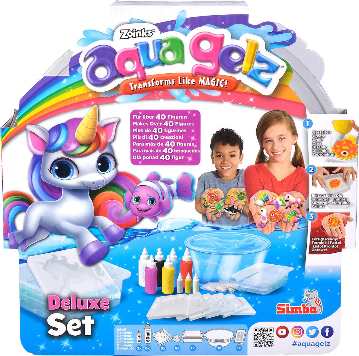 Simba aqua gelz ensemble de luxe, 25 pièces.