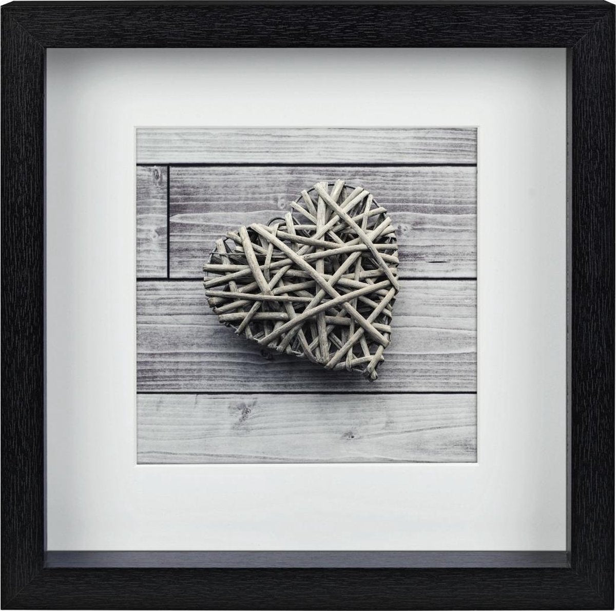 Cadre photo Hama - scala - 23 x 23 cm - noir