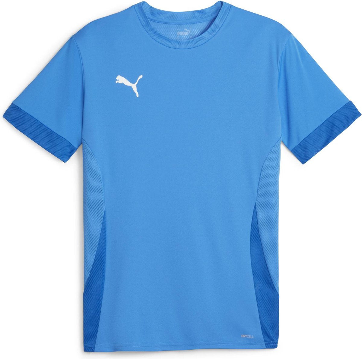 Puma teamgoal matchday jersey jr chemise de sport unisexe - limonade bleu électrique- blanc- team royal