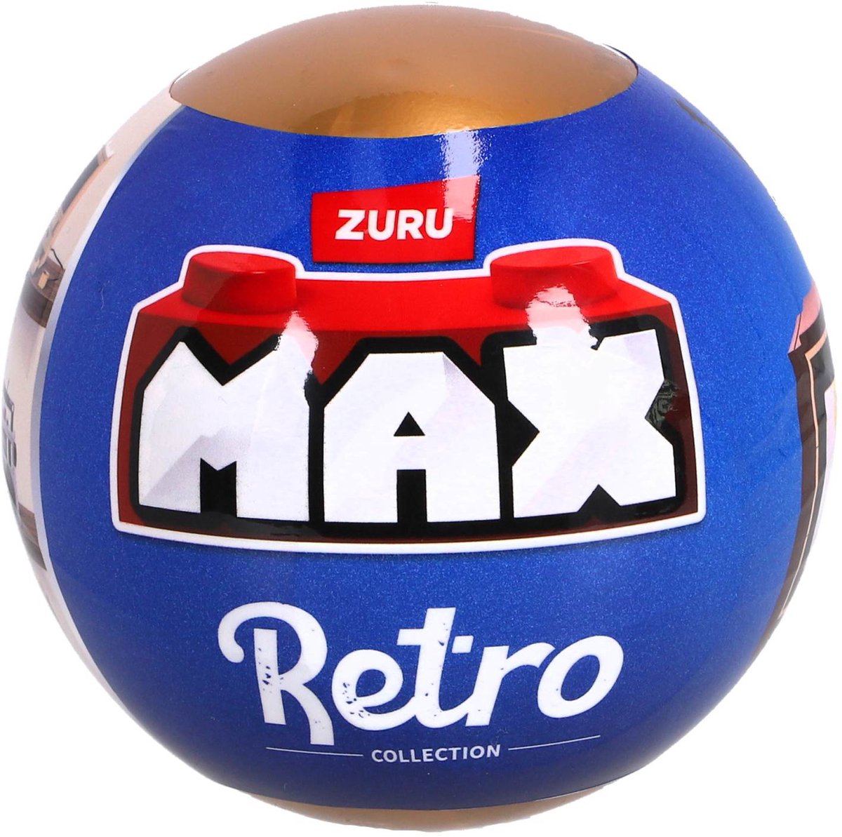 Zuru max premium retro - jeu de construction en boule surprise