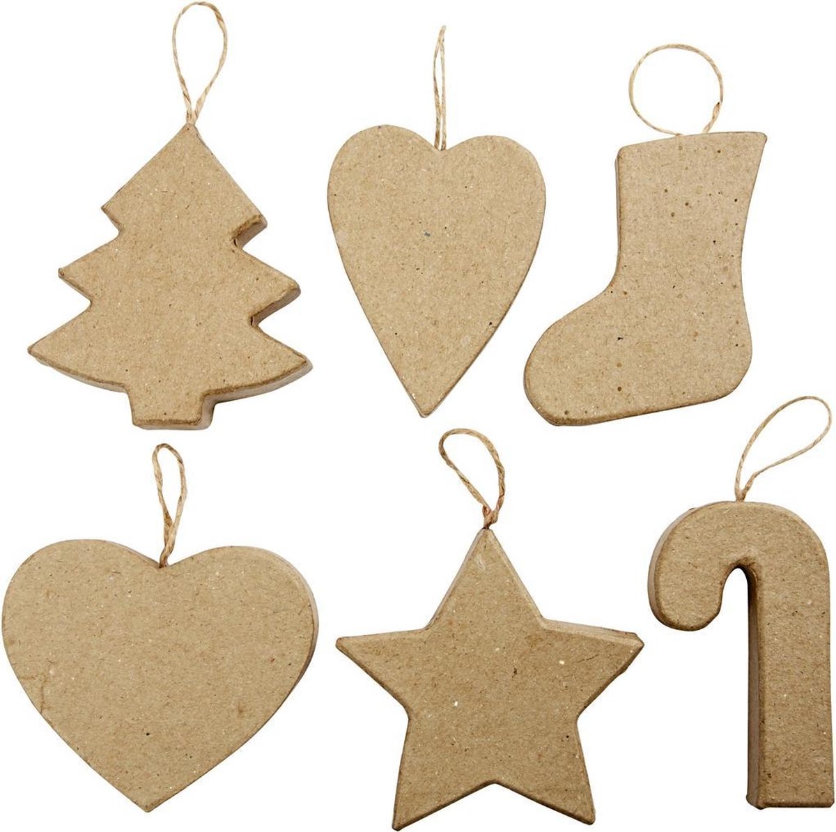 Entreprise créative https: www.ccobby.nl Cintres de Noël-h-7-8-cm-6-piece-1-box