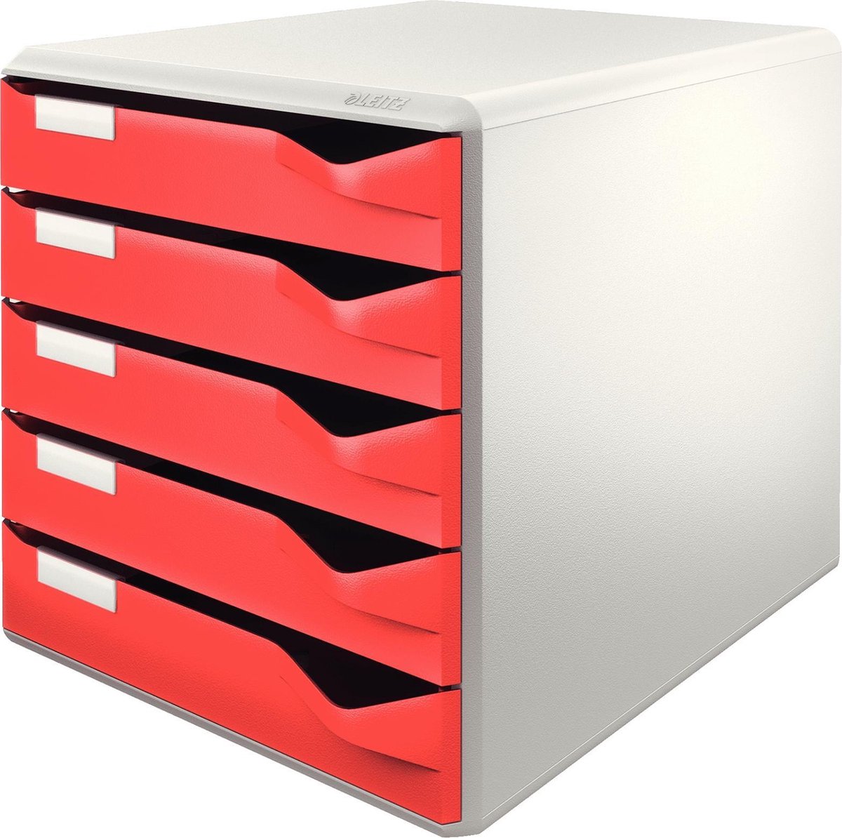 Leitz - caisson à tiroirs (5 tiroirs) - blanc rouge