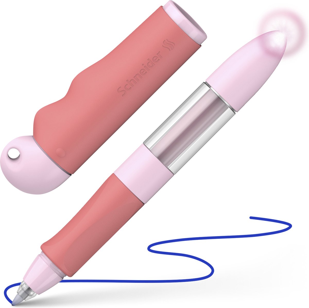Instruments d'écriture Schneider roller schneider - base senso - plume m - rose rouge - s-188738