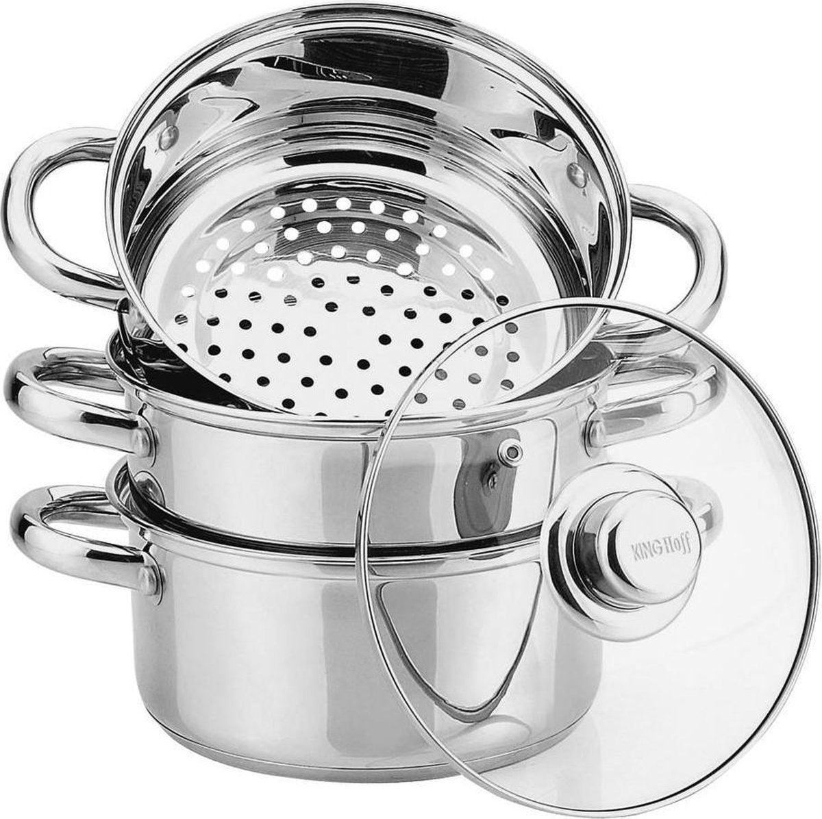 Cuiseur vapeur Kinghoff kh-3319 - avec couvercle - 24 cm 1er