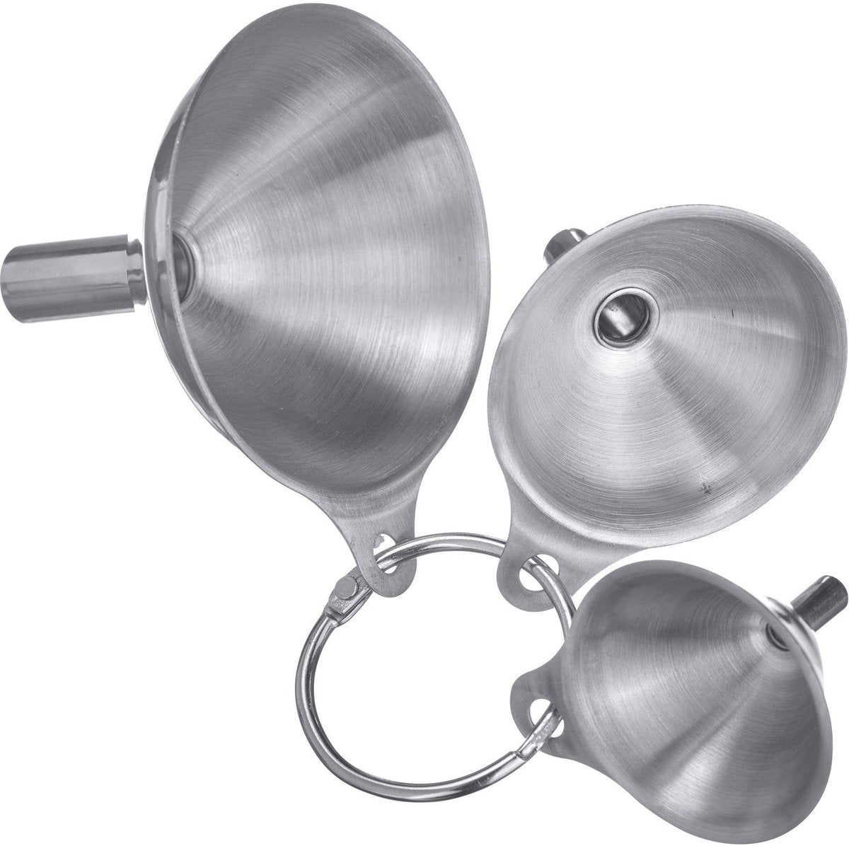 Set d'entonnoirs Westmark, 3 pièces, ø 4,5 cm, 5,5 cm et 7,5 cm, acier inoxydable, mini, argent, 51192270