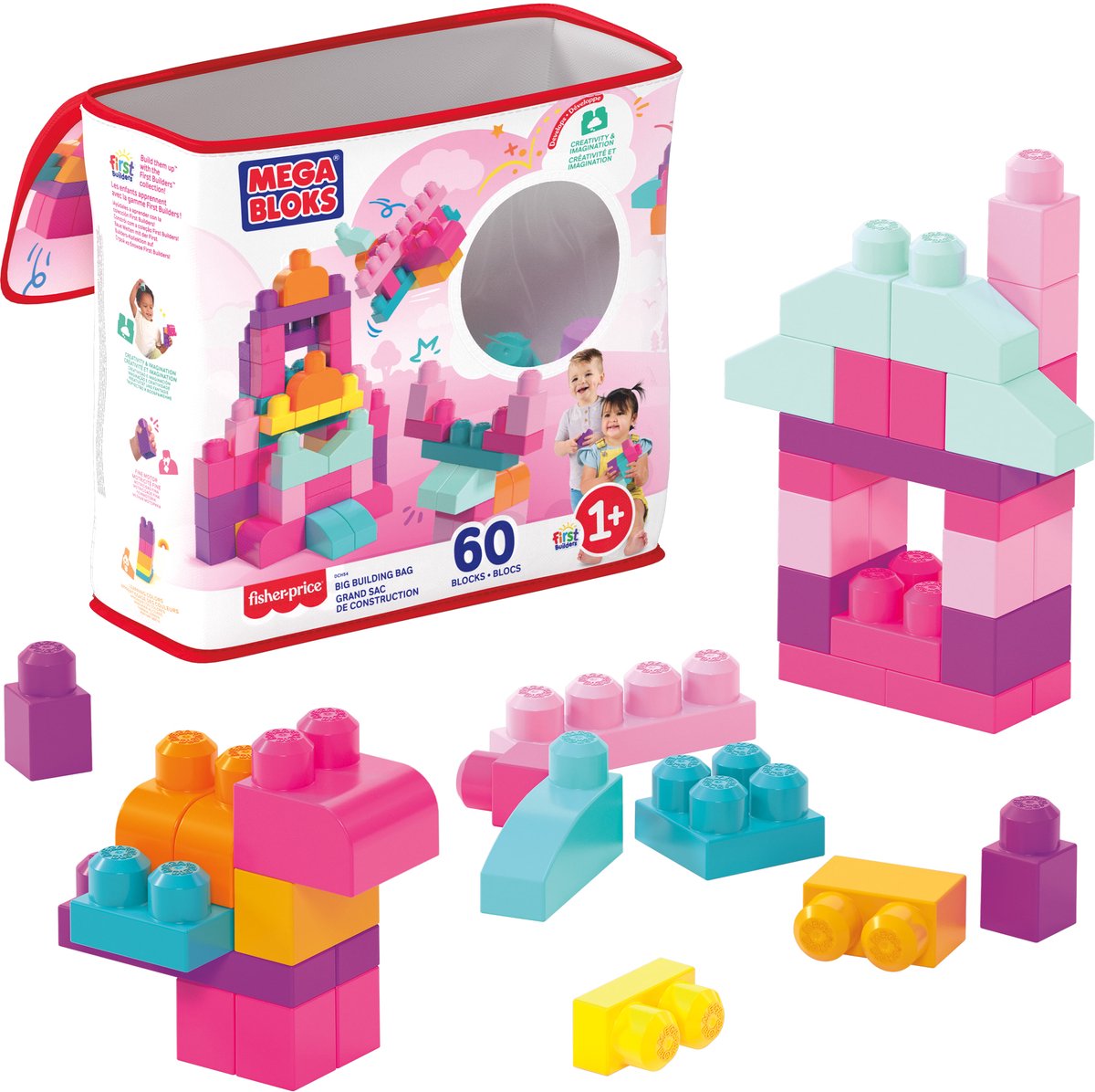 Mega Bloks Pink, 60e.