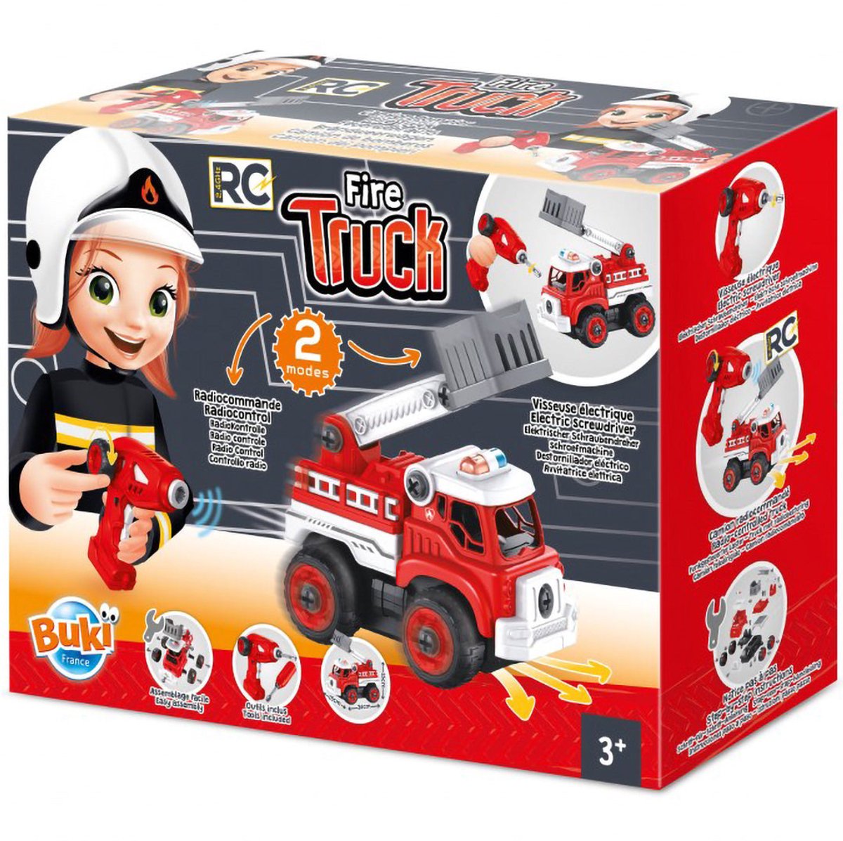 Buki France Buki - camion de pompier télécommandé - voiture télécommandée