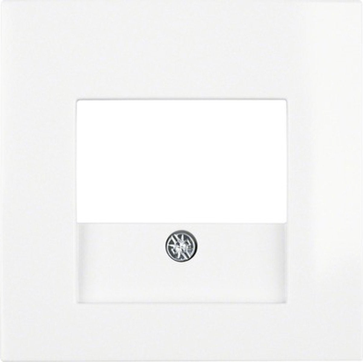 Berker s1 plaque centrale pour connexion USB blanc polaire