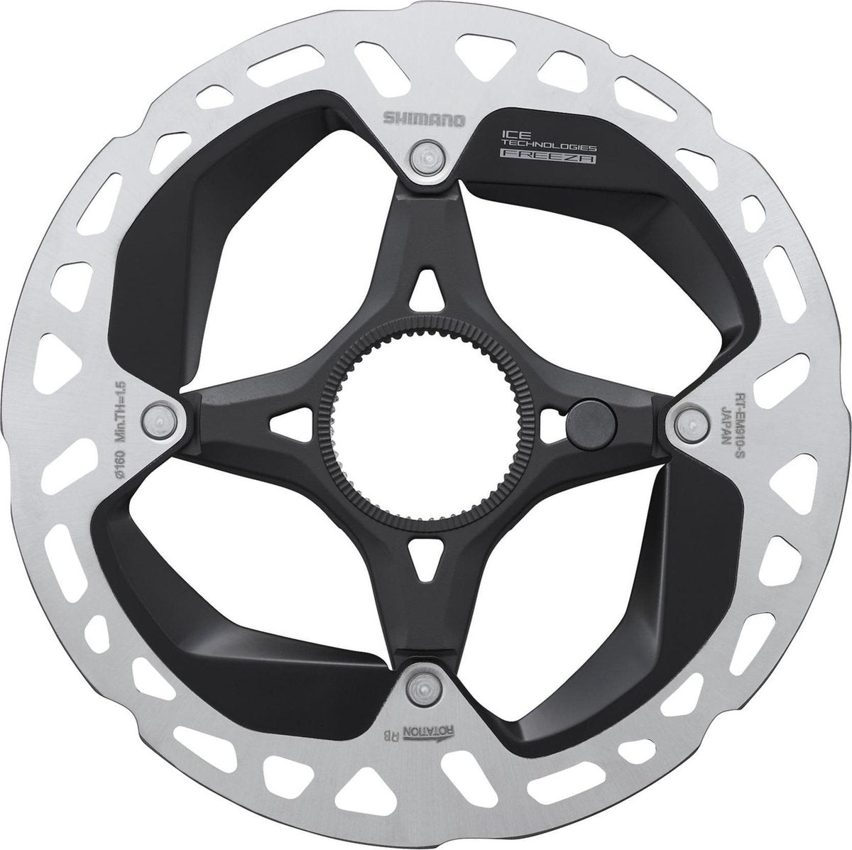 Shimano | disque de frein rt-em910 160mm center-lock (xtr - dura ace)