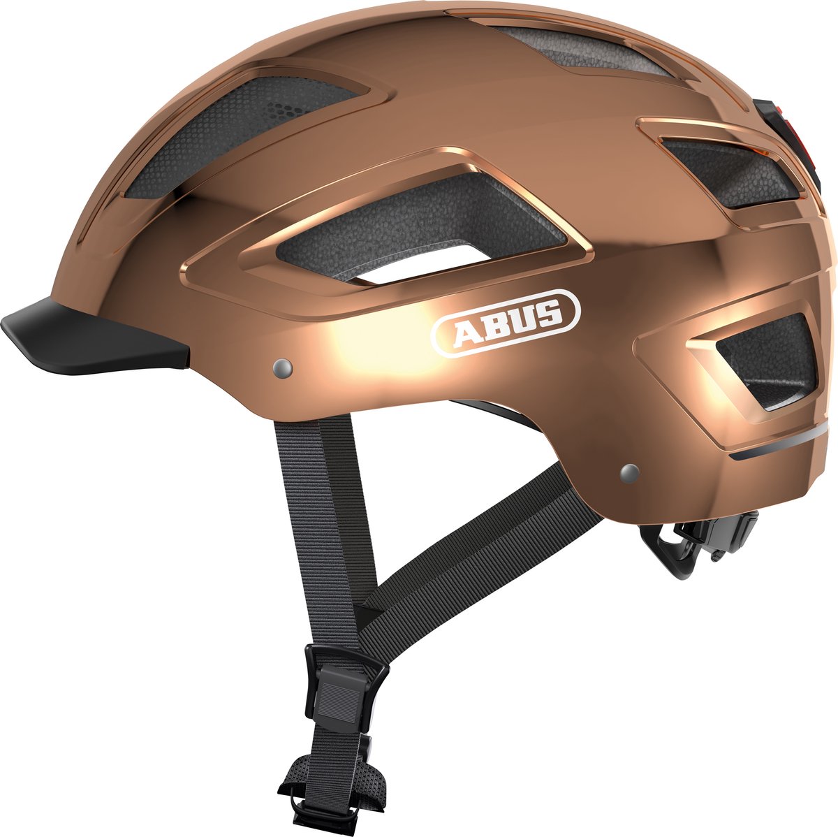 Abus hyban 2.0 casque de vélo chrome rose m (52 à 58 cm)