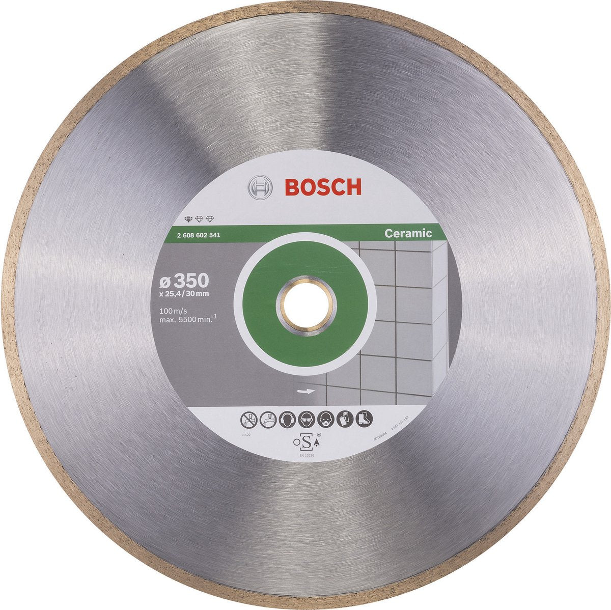Bosch - disque à tronçonner diamanté standard pour céramique 350 x 30+25,40 x 2 x 7 mm