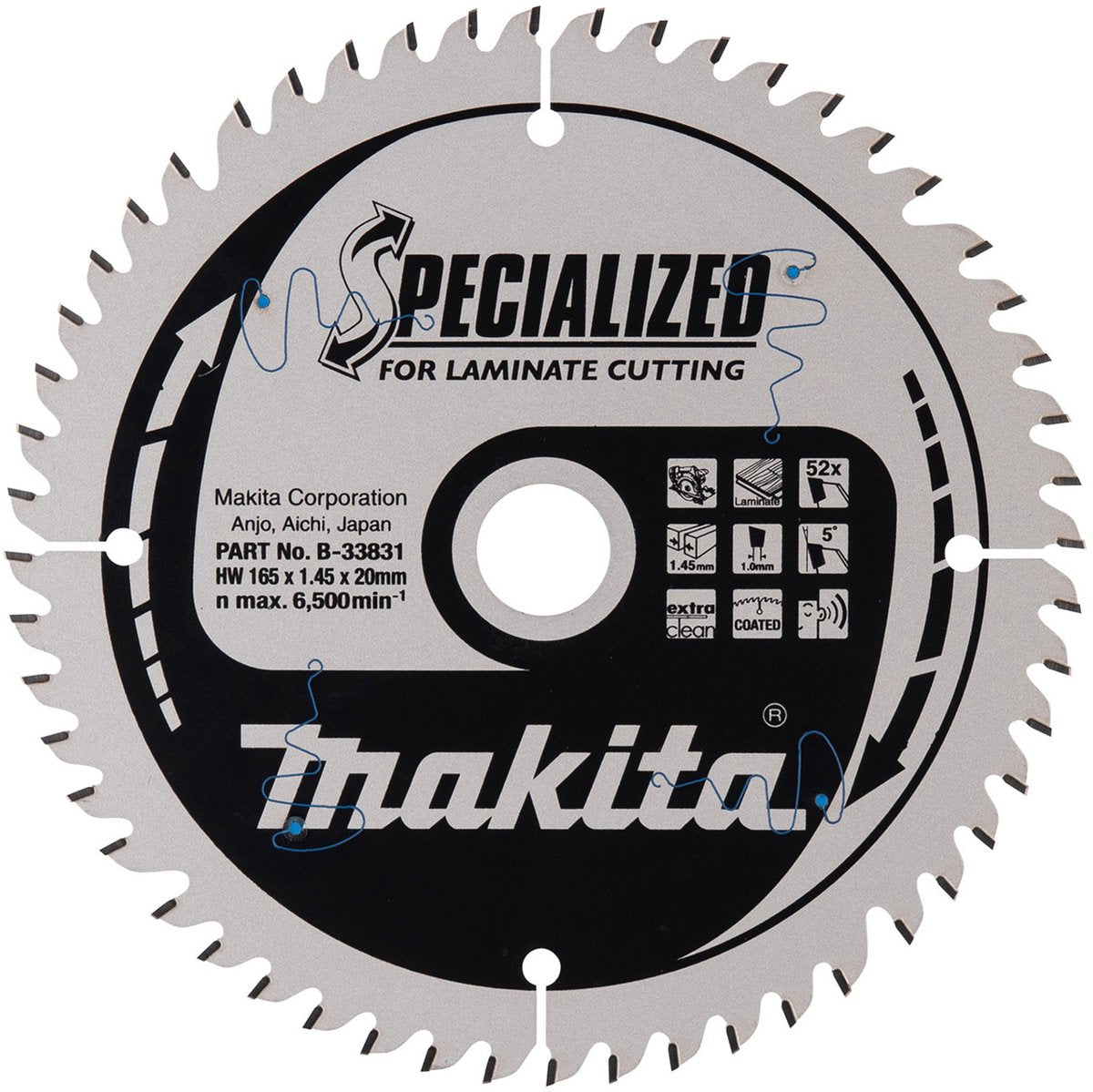 Makita - stratifié spécialisé - lame de scie circulaire manuelle - 136 165 190 mm