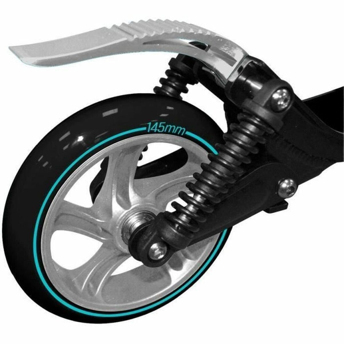 Patins de commande pliables doubles suspensions scooter réglable 145mm carbone