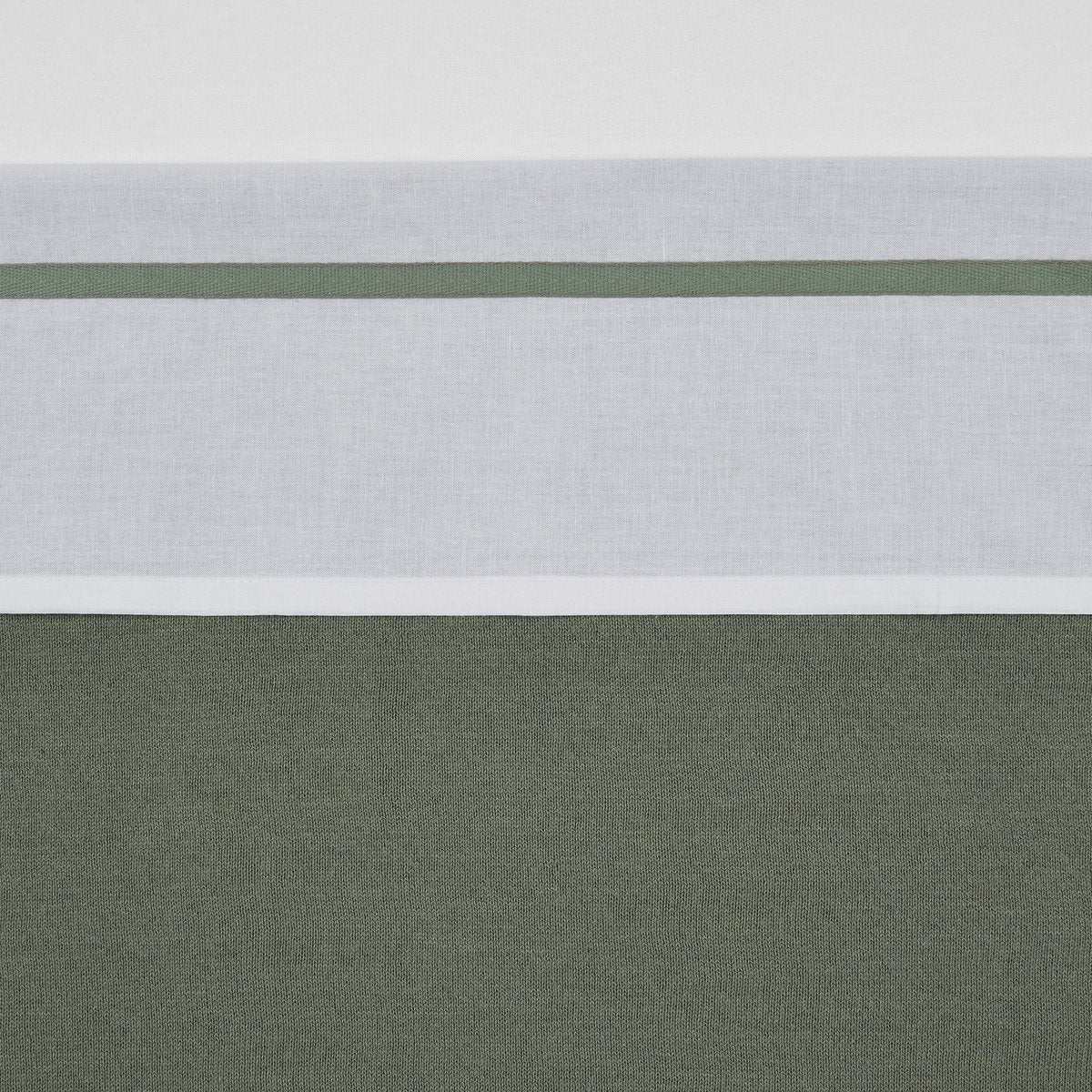 Drap de berceau Meyco - vert forêt - 75x100cm - 0,3 tog