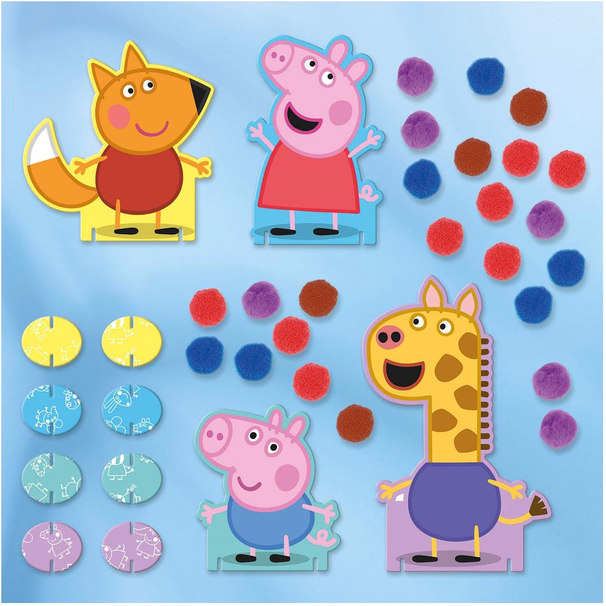 Bambolino jouets pâte à pompon peppa pig