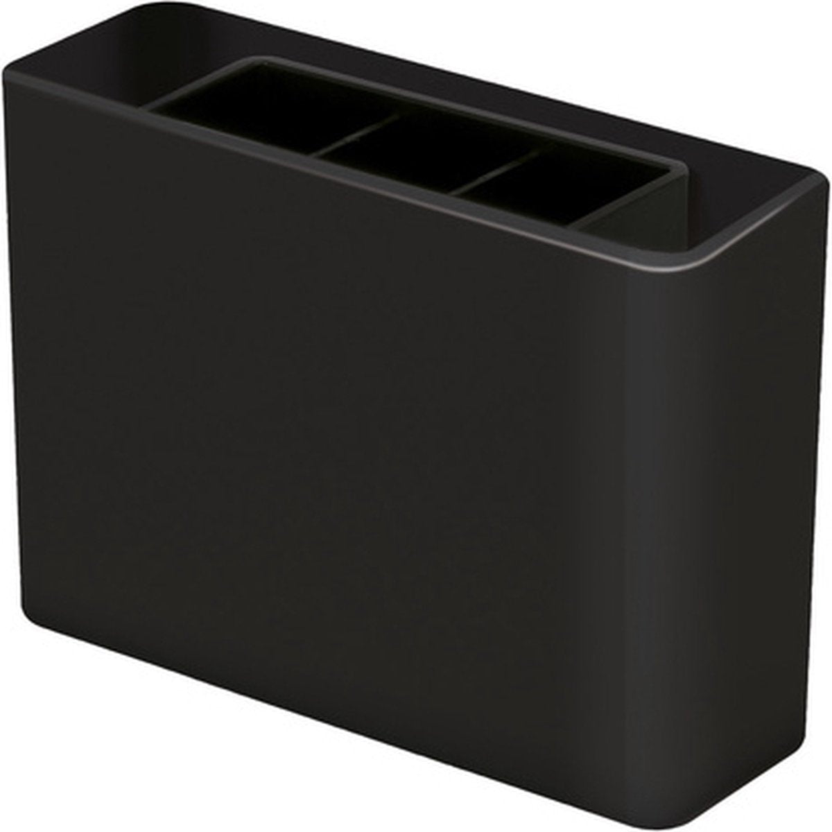 Étui à stylos Han - smart line - 3 compartiments - noir brillant - ha-92120-13