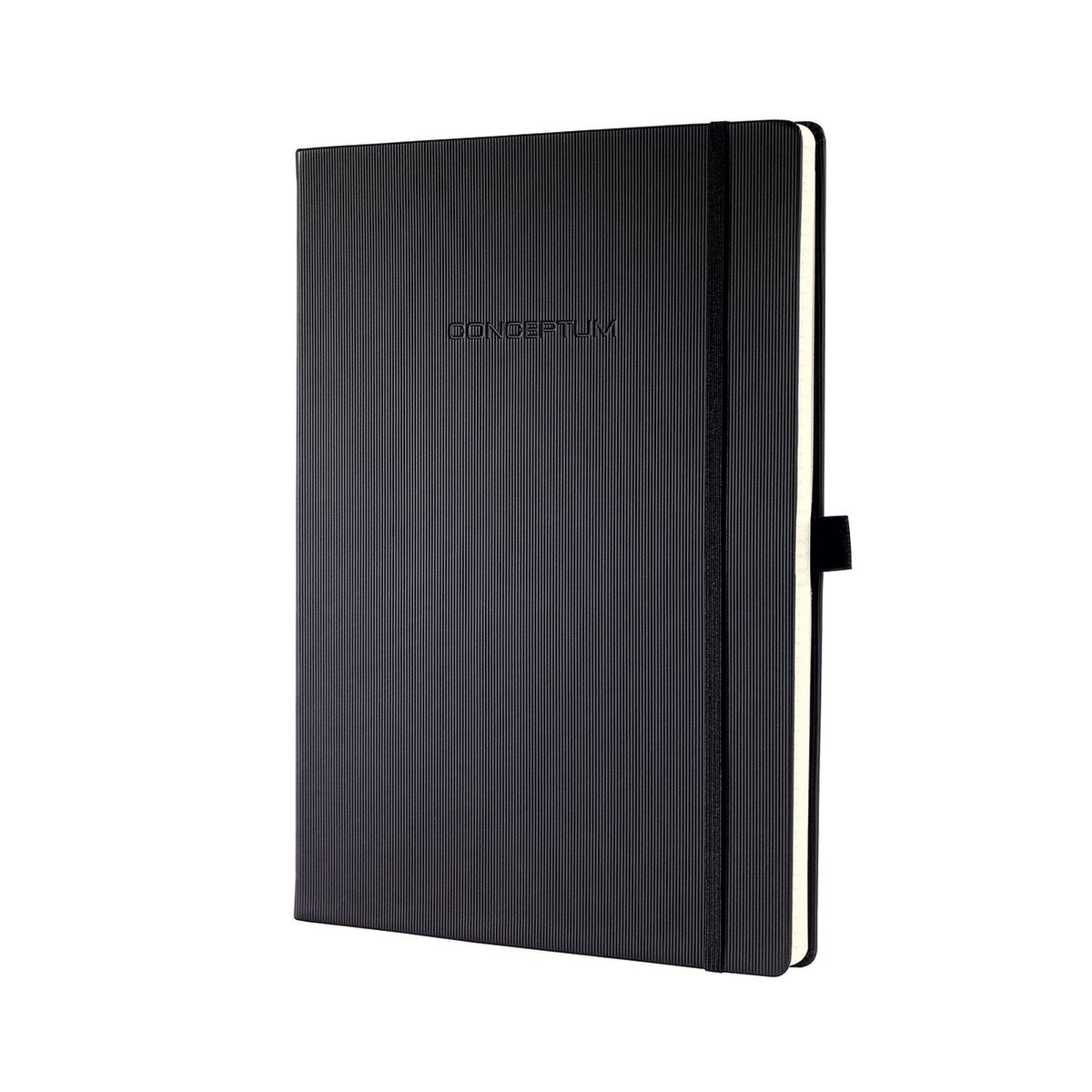 Carnet Sigel - conceptum pure - a4+ - noir - couverture rigide - 194 pages - 80 grammes - line - si-co116