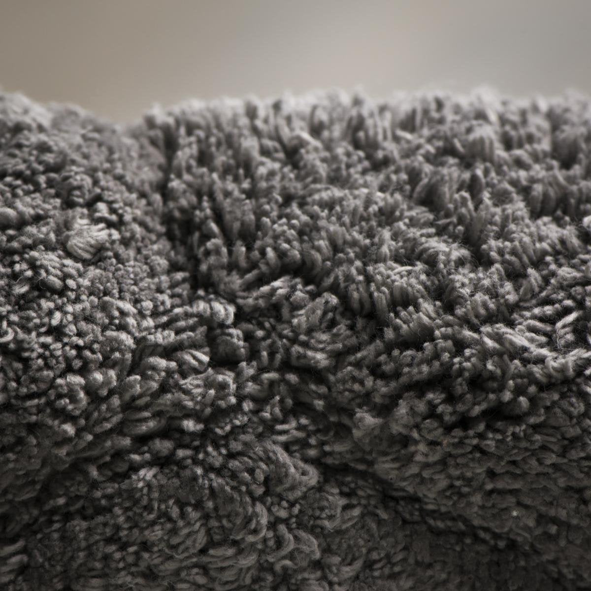 Tapis de bain galets en peau de phoque 60x90 cm - coton - gris