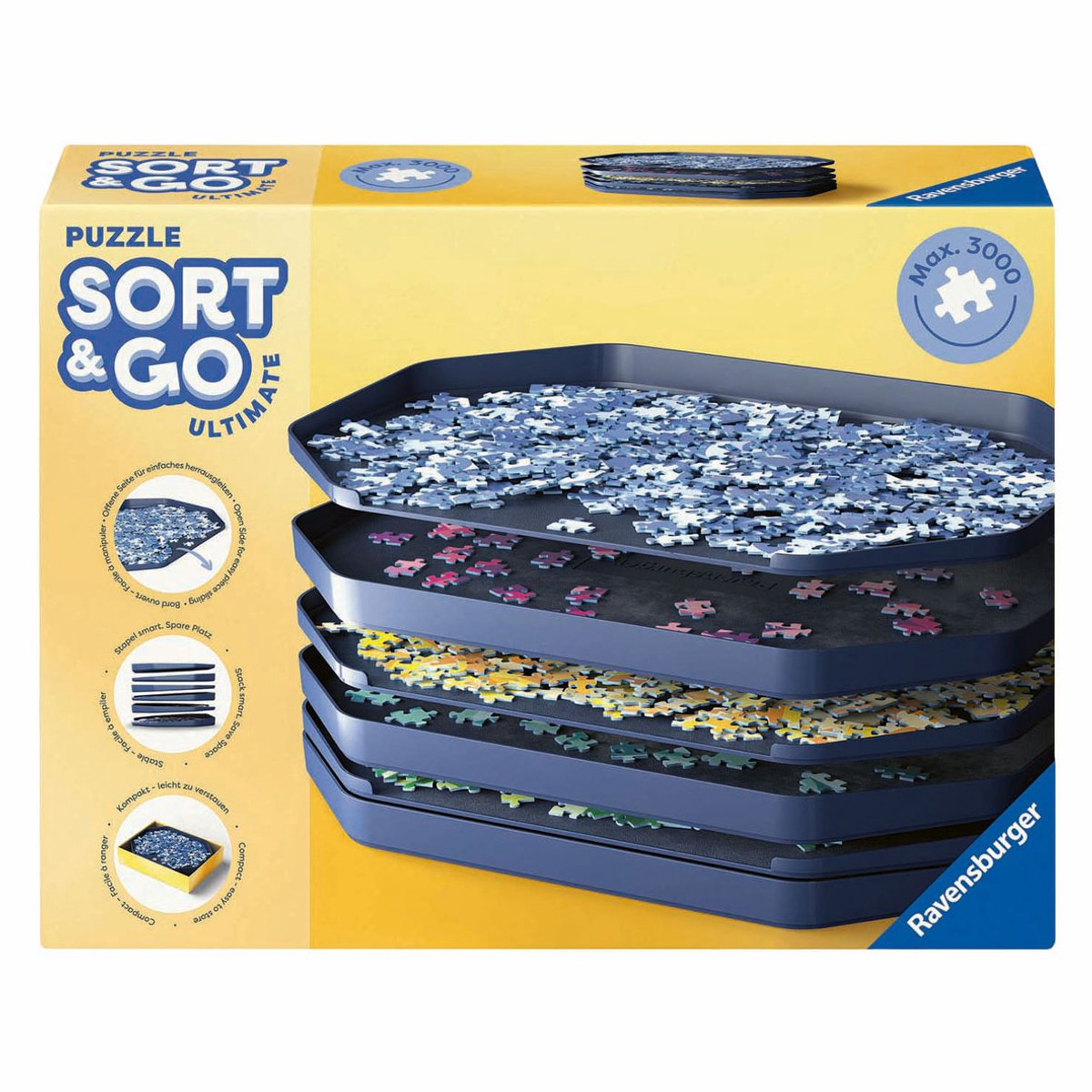 Ravensburger Puzzle Sort and Go Premium - Trieur de puzzles - 6 pièces.