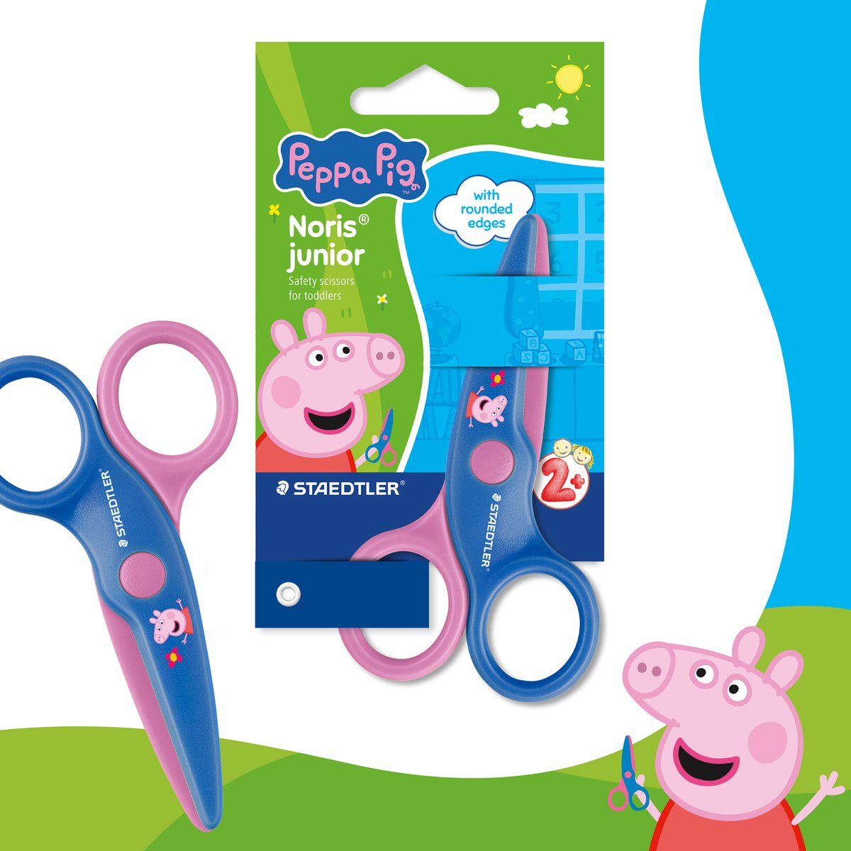 Ciseaux junior Staedtler peppa pig x noris pour les tout-petits