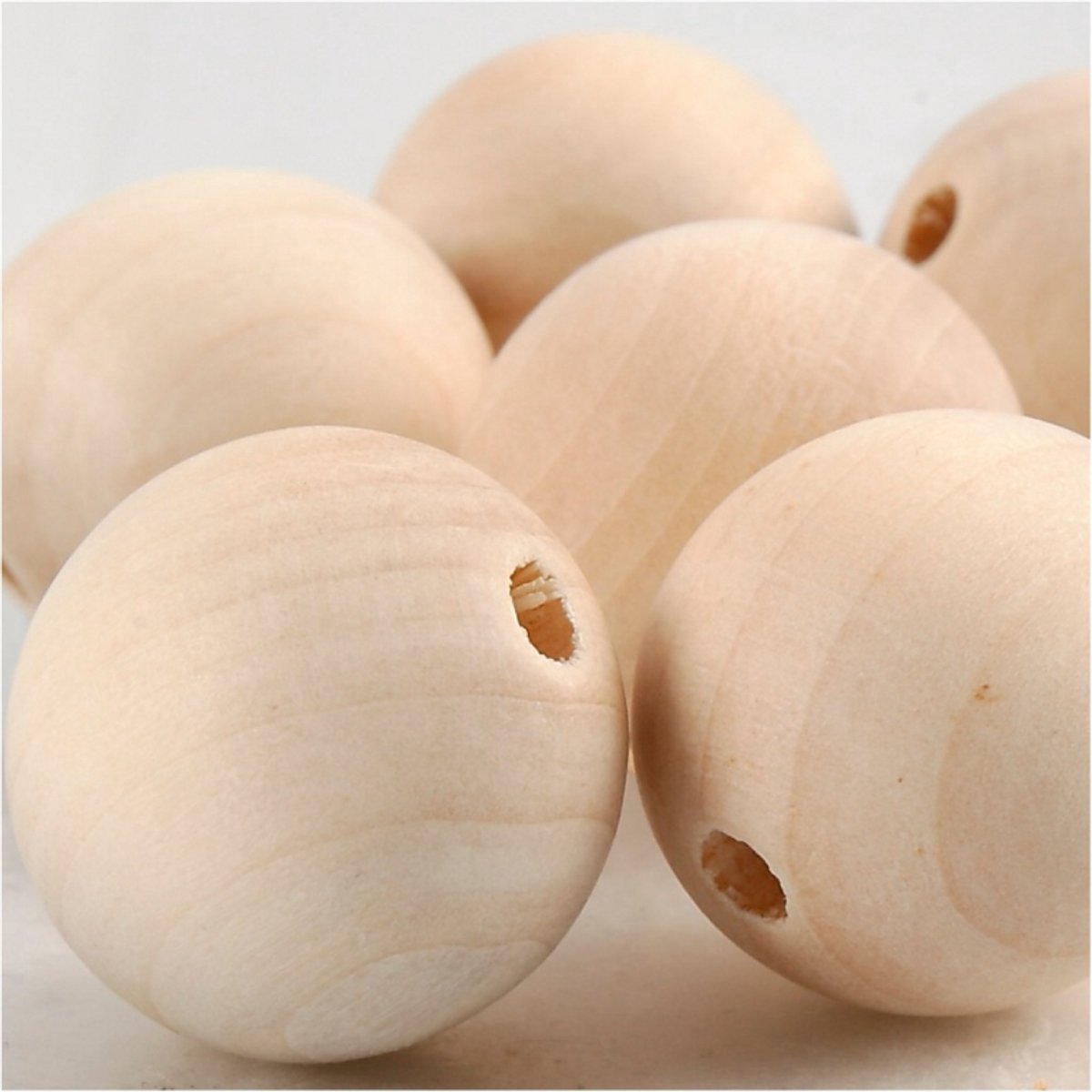 Société créative https : www.ccobby.nl wooden-bead-d-25-mm-hole-size-4-5-mm-8-piece-1-box