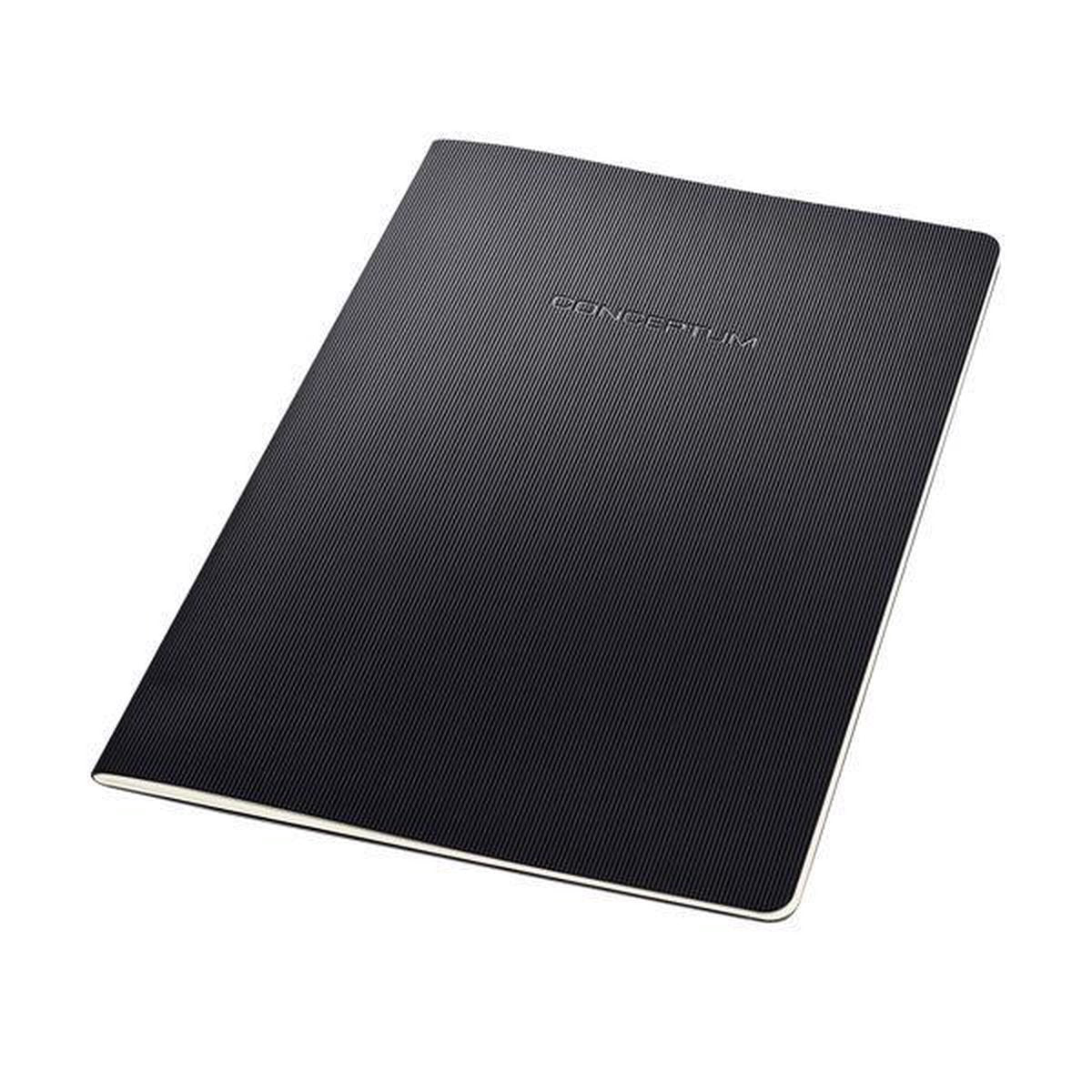 Carnet Sigel - conceptum - a4 - noir - couverture souple - 64 pages - 80 grammes - ligne - si-co861
