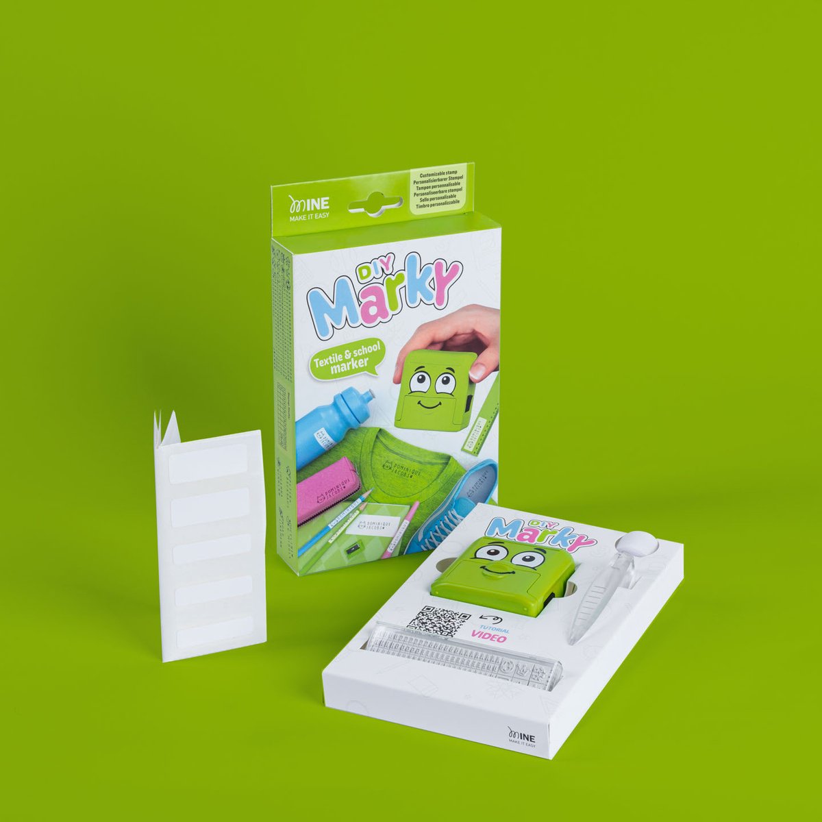 Set de tampons textiles Staedtler Colop Marky – vert pastel – pour vêtements