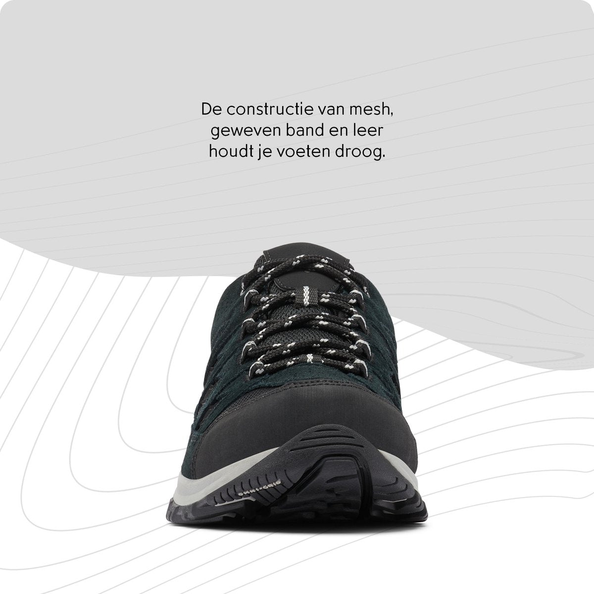 Chaussures de randonnée imperméables homme Columbia Crestwood - noir