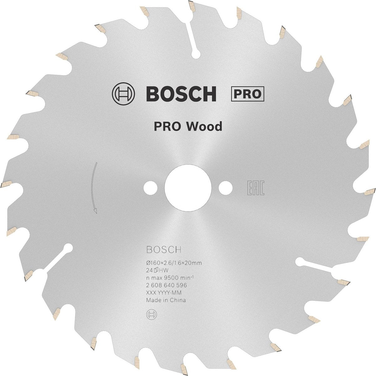 Bosch cirkzb opt 160x20 16x2.6 24t wz