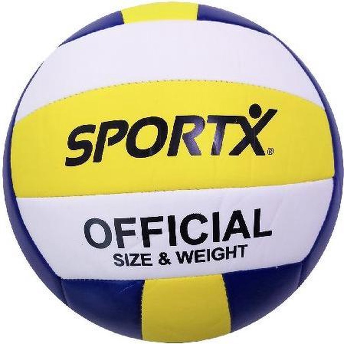 Volleyball officiel de Sportx 22 cm Blanc jaune bleu