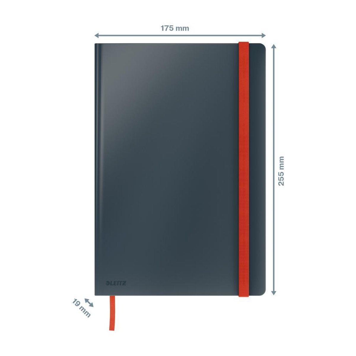 Leitz Cosy Notebook B5 Soft Touch Check - Carnet à couverture rigide - Grand format - Idéal pour le bureau à domicile et le travail à domicile - Gris velours