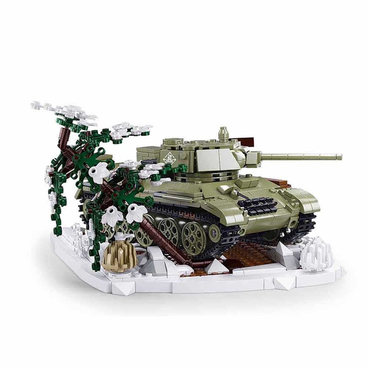 Réservoir de briques électriques Sluban t34 76 avec télécommande (m38-b7072)