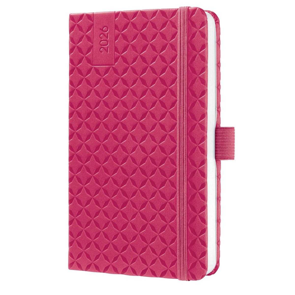 Sigel agenda hebdomadaire flair 2026 - format A6 - rose fuchsia - couverture rigide - si-j6104