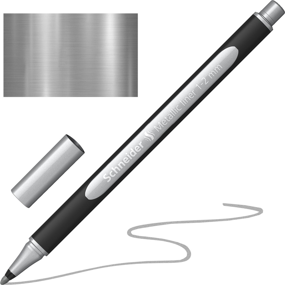 Instruments d'écriture Schneider Liner métallique Schneider - Paint-it 020 - 1-2 mm - argent métallisé - s-ml02001007