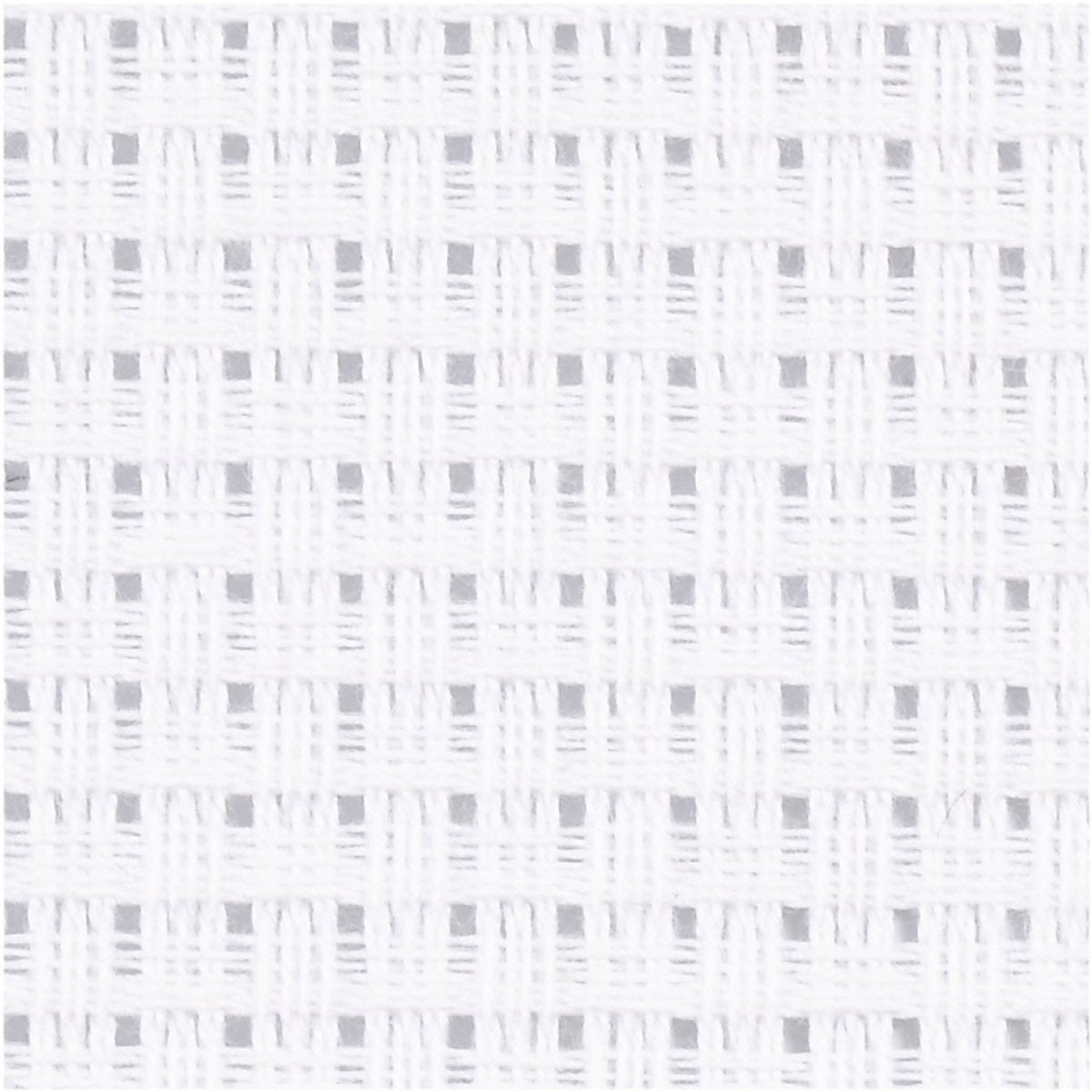 Creativ company toile aïda, format 50x50 cm, 43 carrés par 10 cm, blanc, 1 pièce