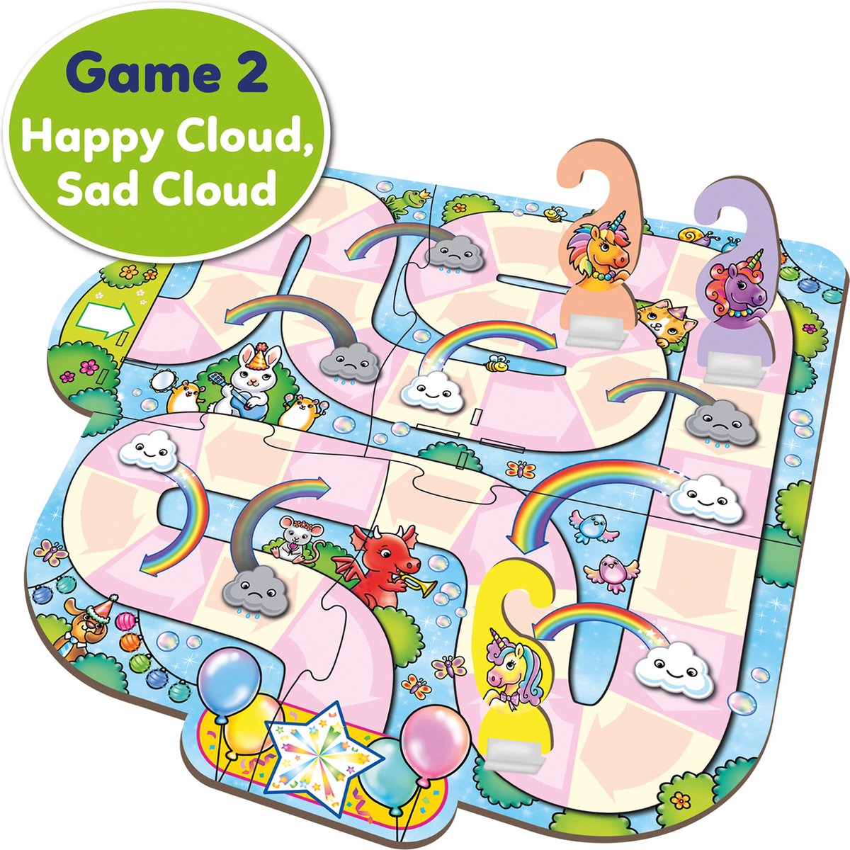 Jouets du verger - jeu amusant licorne - 3 en 1 - jeux de couple et de mémoire - thème licorne - à partir de 4 ans